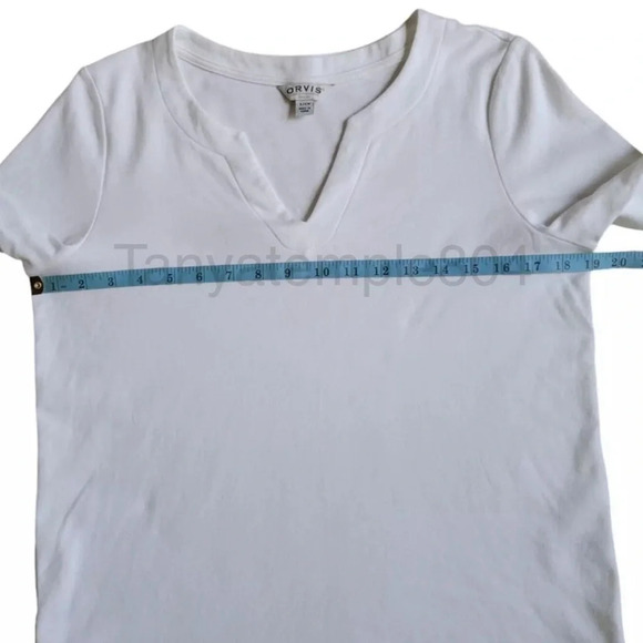 Orvis Womens’ Pima Cotton ¾ Sleeve Split Neck Top - Picture 7 of 11